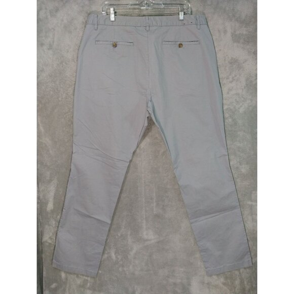 Bonobos Pants Mens 40x32 Gray Chino Summer Weight Slim Stretch Flat Front Cotton - Picture 2 of 11
